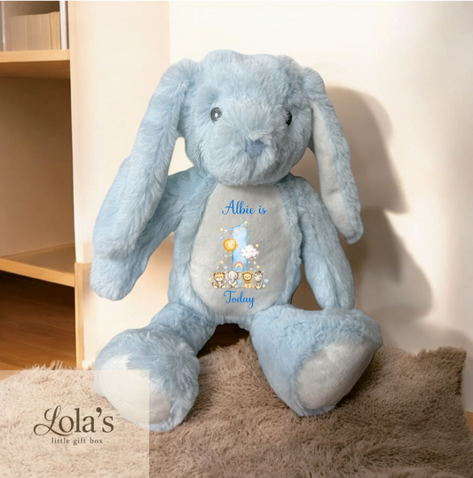 First Birthday Blue Bunny