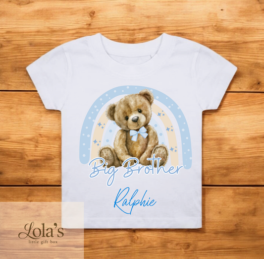 Big Brother Teddy Bear Sibling t-shirt Design